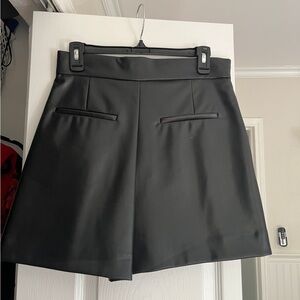 Zara High Waist Black Shorts